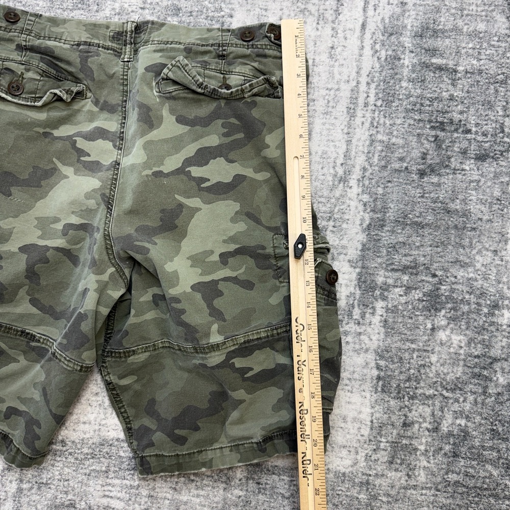 American Eagle Cargo Shorts Mens 36 Green Camo Next Level Flex Military Skater - Picture 12 of 13